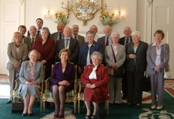 The St Mark's, Ballysillan, group at the President's residence.